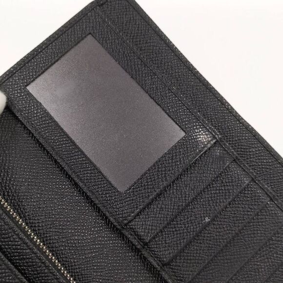 Bvlgari Bifold Long Wallet Leather Black - Picture 7 of 10